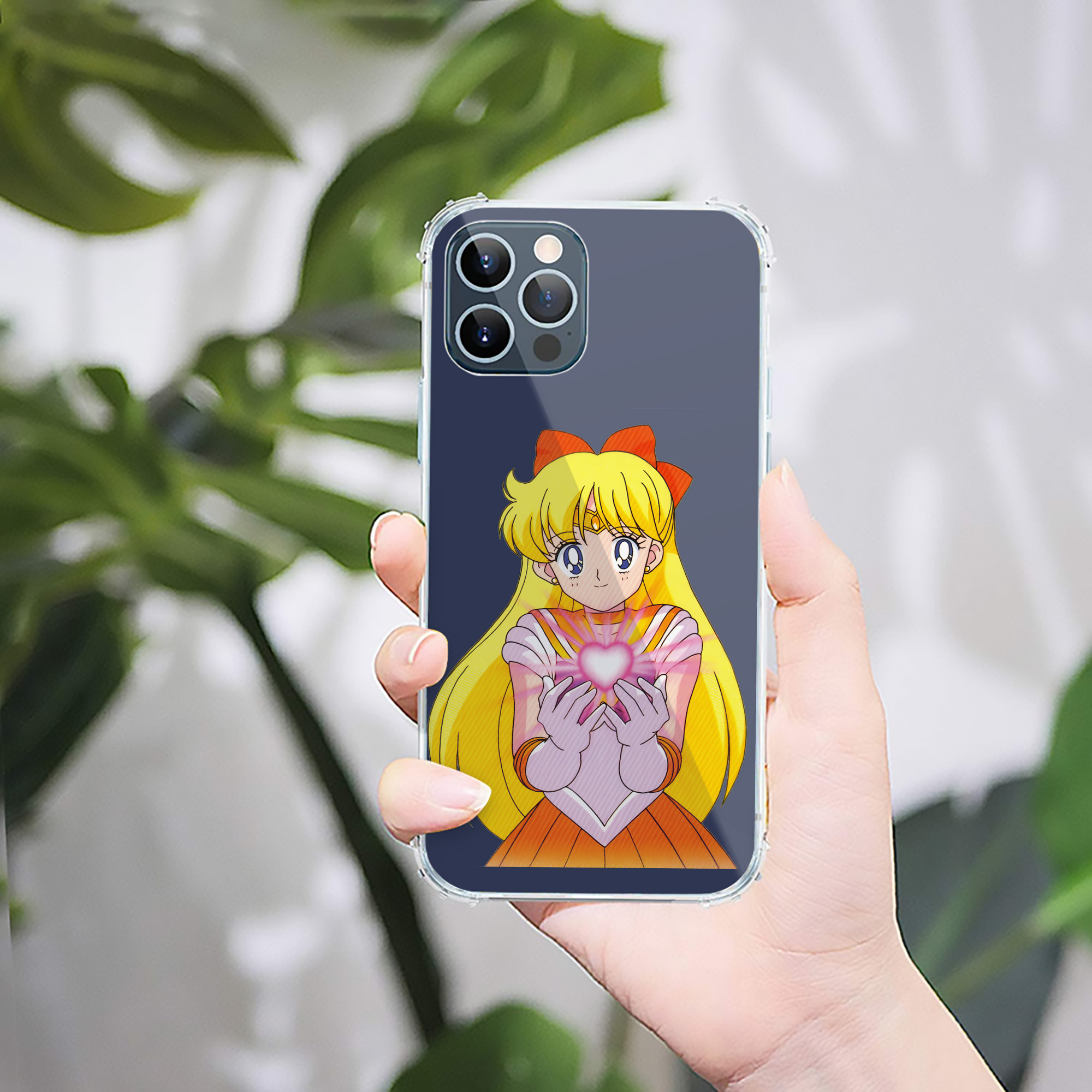 （画像用） 美少女戦士セーラームーン 愛野 美奈子 あいの みなこ Sailor Moon Aino Minako 【iPhone 12シリーズ対応】透明スマホケース（クリアソフトケース）